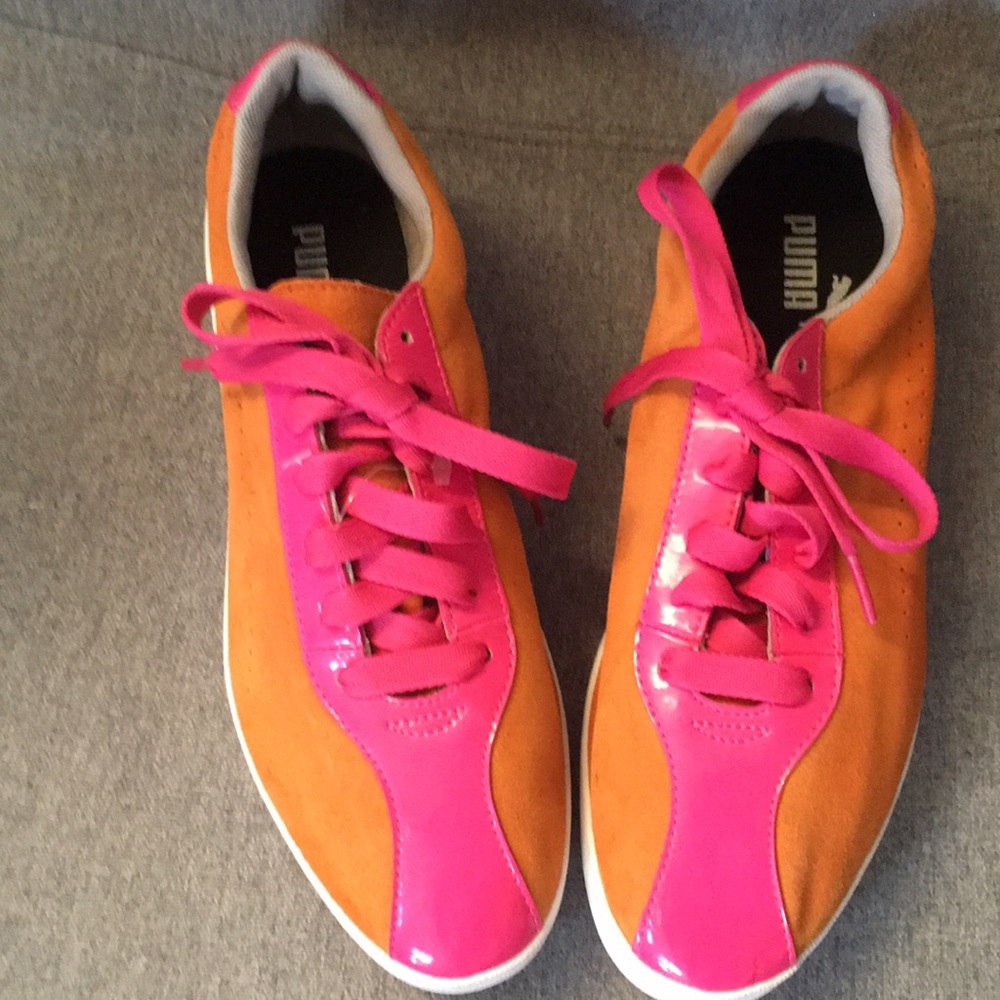 Pink and Orange Pumas